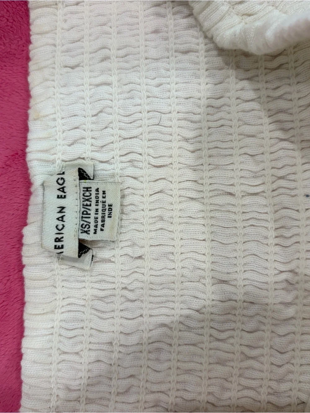 American Eagle Outfitters White Eyelet Tiered Mini Skirt